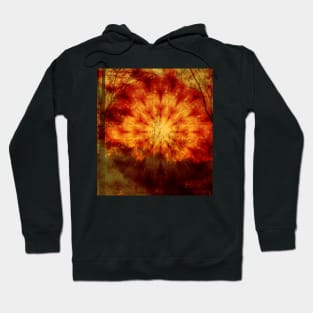 Mysterious mandala sunset landscape Hoodie